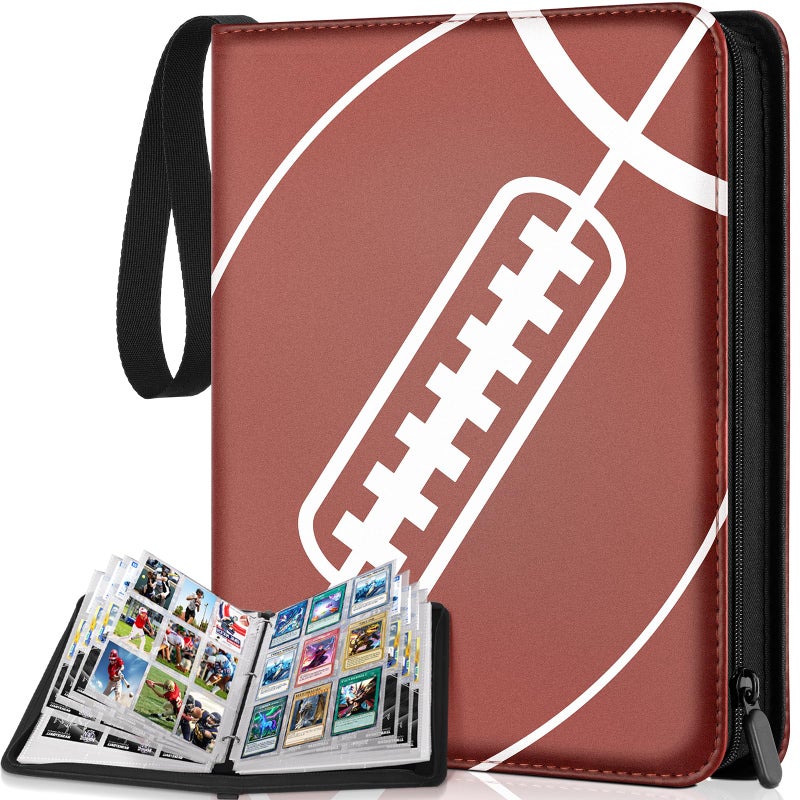 Kitoyz 720 Pockets Football Card Binder with Sleeves fit for Baseball Cards, Trading Cards Album Cards Holder Protectors Set Fit for Game Card, Sports, Football Card - Image 1